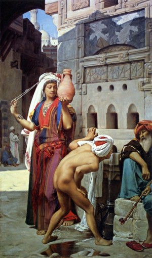 Figures at the fountain near Oriental central market